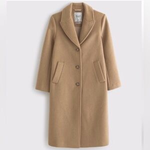 Abercrombie & Fitch Dad Coat in Camel